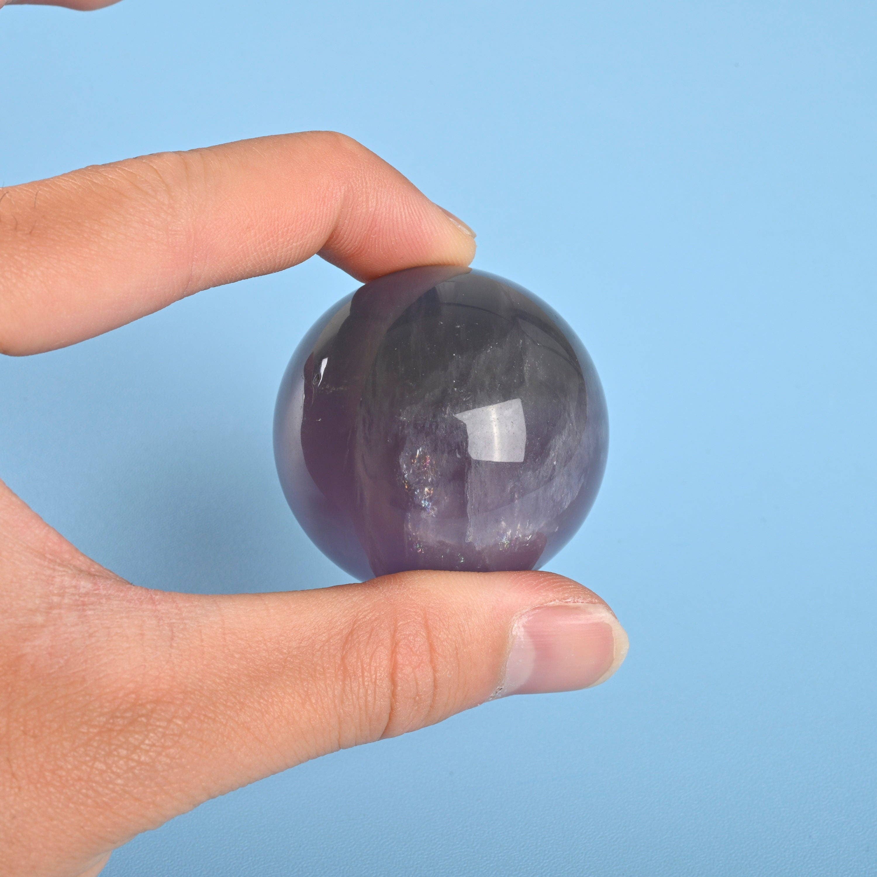 ilovebeadsusa - Wholesale Spiritual Stone/Crystal - 30,40,50mm Natural Fluorite Sphere Crystal Ball3