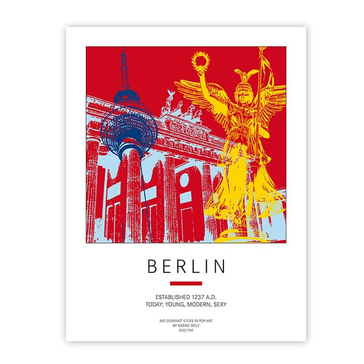 Plakat - Berlin por atacado de ART-DOMINO® CITIES IN POP ART
