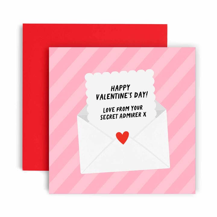 Lettre d'amour de votre admirateur secret Carte de la Saint-Valentin pour la vente par Huxters
