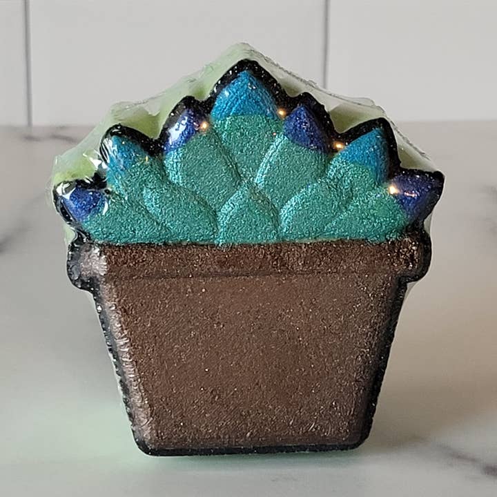 Succulent Pot Bath Bomb | Plant Lover | Moisturizing for wholesale by Kim's Bath Shop LLC