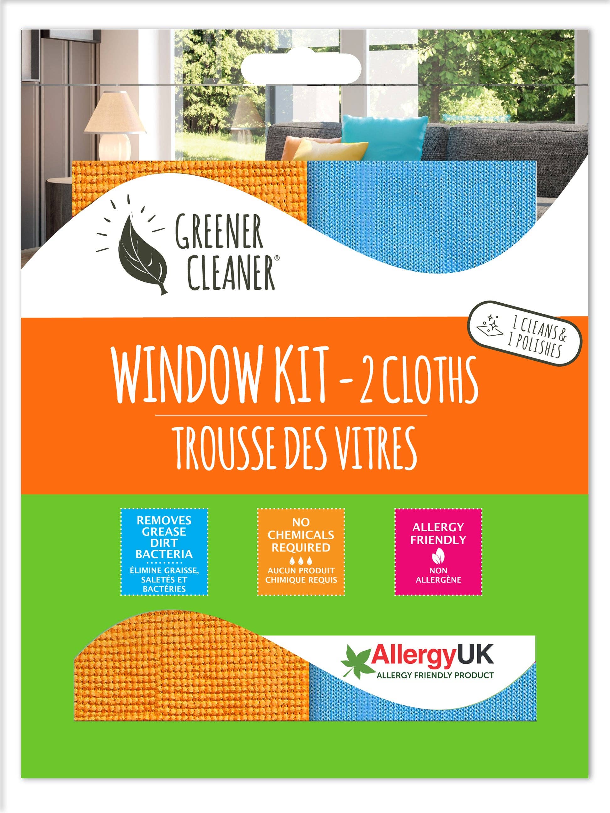 Greener Cleaner – wholesale Cleaning cloth – Window Kit0