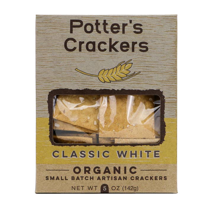 Potter’s Crackers – Engroshandel Kiks – Potter's Crackers Økologiske klassiske hvide kiks - 5 oz