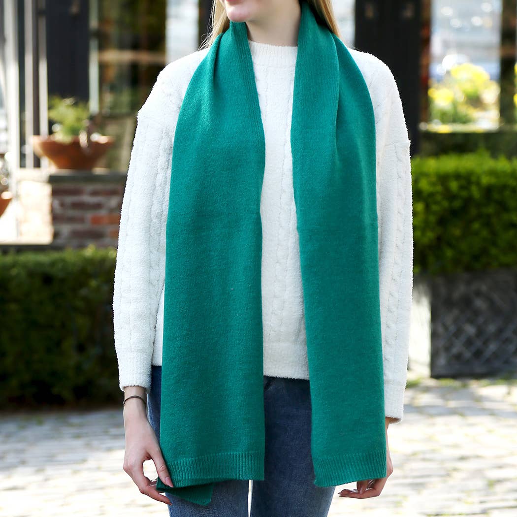 Fashion City - Wholesale Scarf - Women's - Solid Color Soft Ribbed Oblong Scarf22