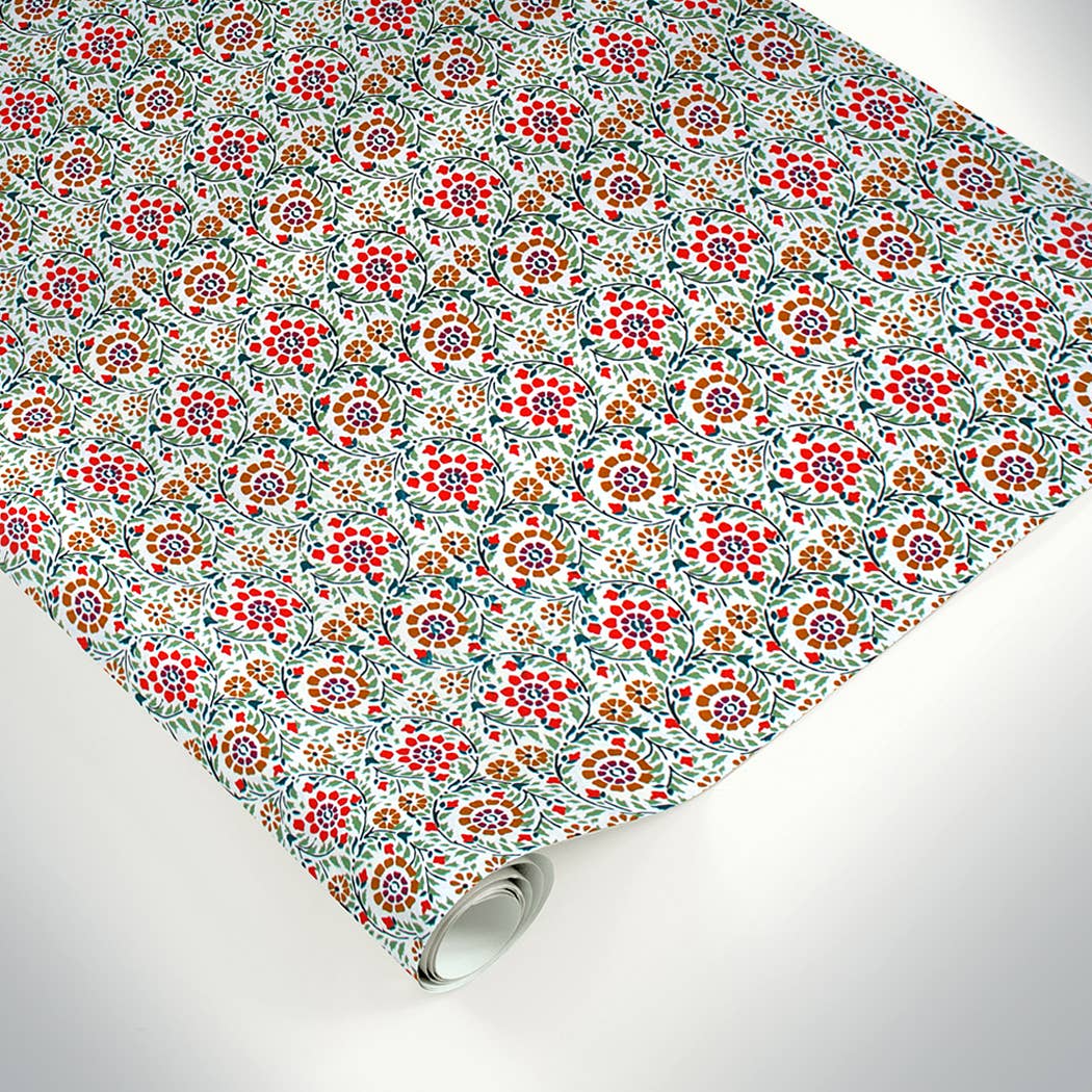 PaperSpree - Wholesale Flat Wrap - Indian Flower Handmade Wrapping Paper2