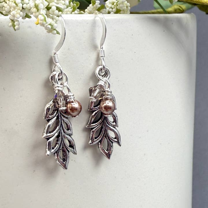 Open Leaf Earrings for wholesale by Oreb Lram Fine Casual Jewelry
