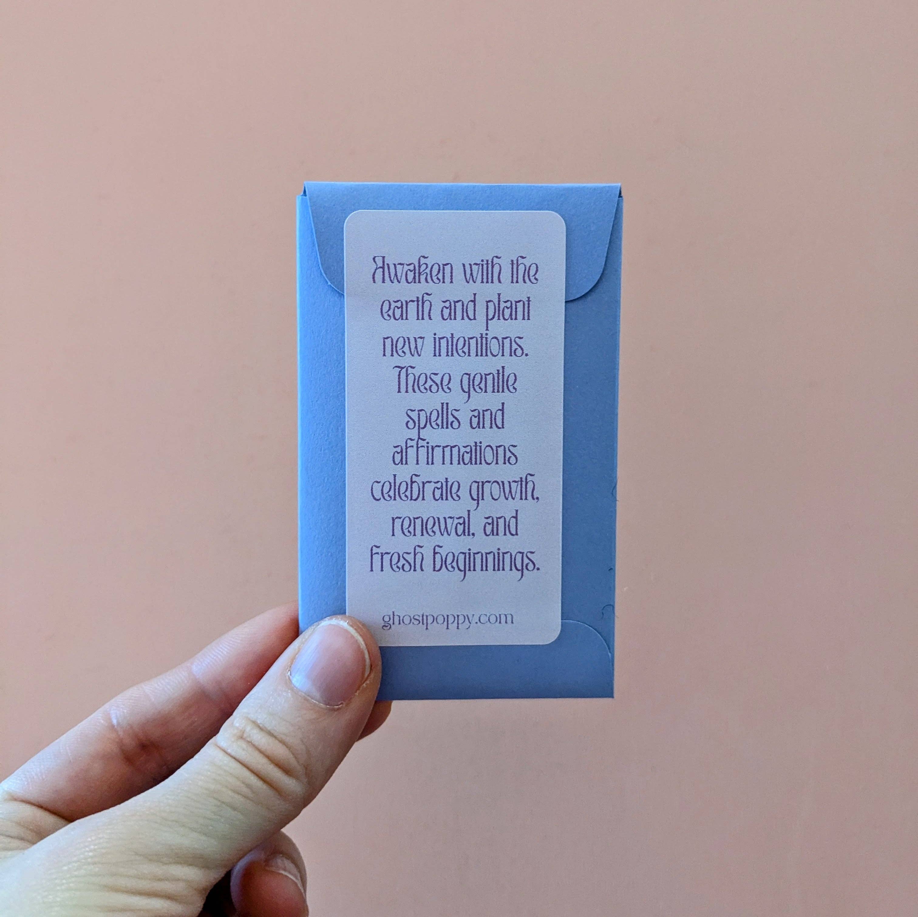 Ghost Poppy - Wholesale Tarot Cards - Spring Spell Cards1