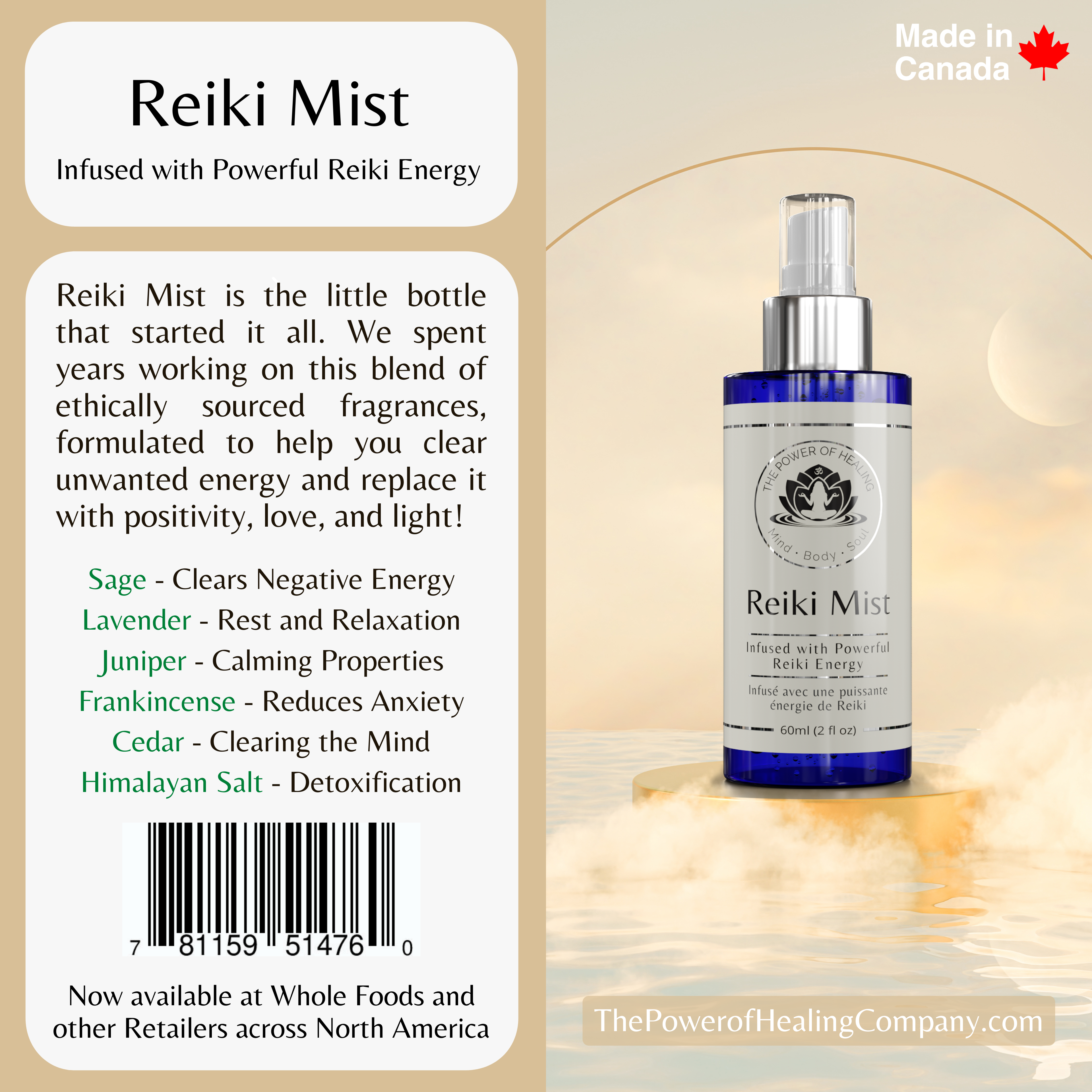 The Power of Healing - Wholesale Aromatherapy Mist - Reiki Mist4