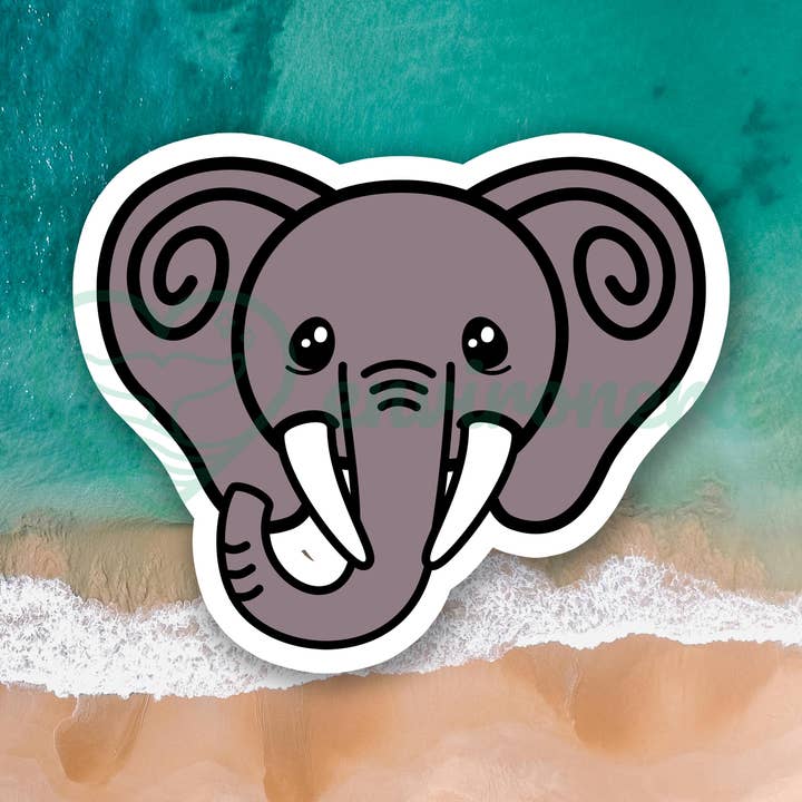 Sticker olifant voor wholesale door Environerd