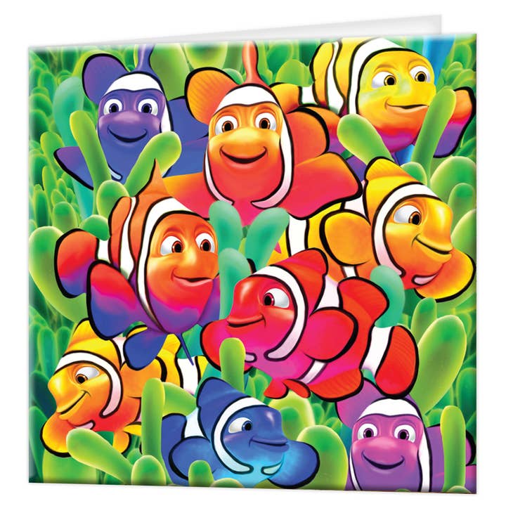 3D LiveLife Blank Greetings Cards - Cute Clowns for wholesale by Deluxebase