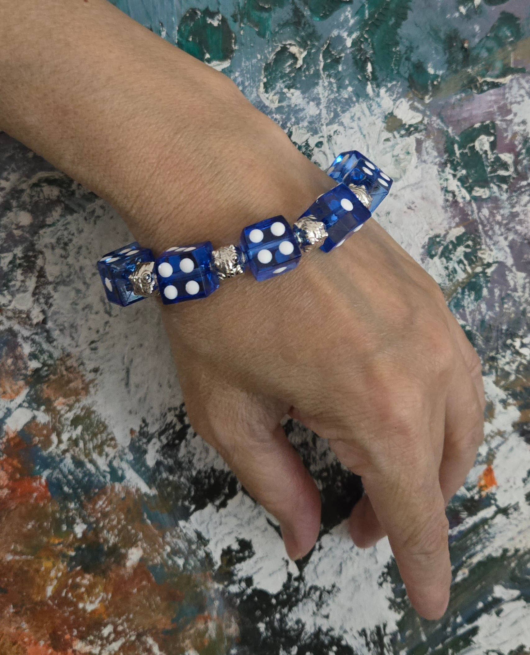 Fiona Accessories - Wholesale Beaded Bracelet - Dice Bunco Beaded Bracelet, Casino Game Night Gift Shop Idea18