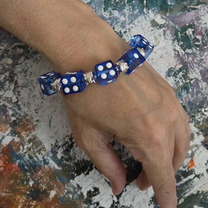 Fiona Accessories - Wholesale Beaded Bracelet - Dice Bunco Beaded Bracelet, Casino Game Night Gift Shop Idea18