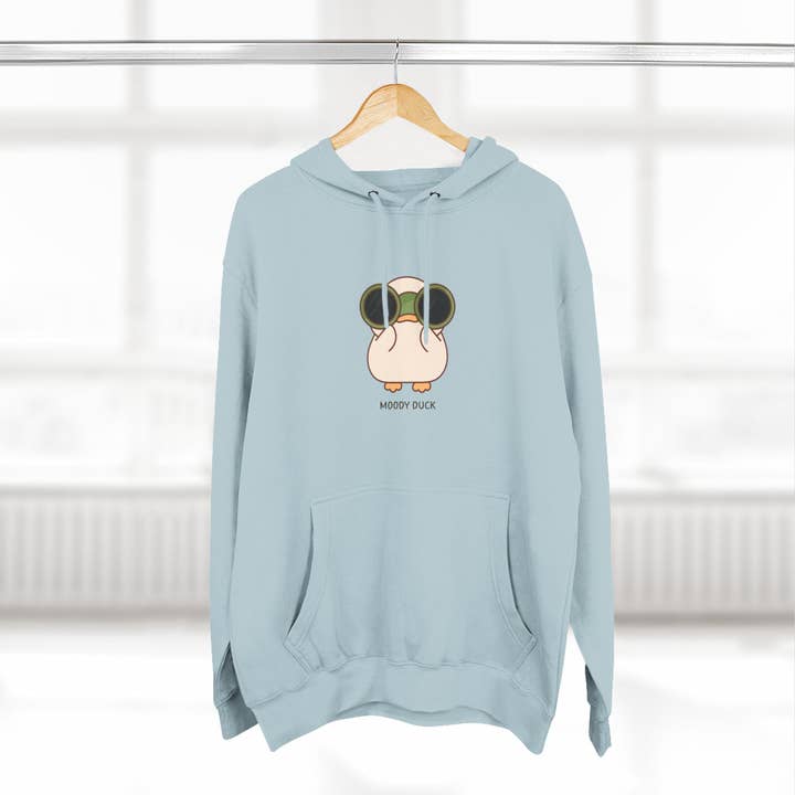 Moody Duck Fleece Hoodie | Cute Graphic Sweatshirt for wholesale by MARA Style