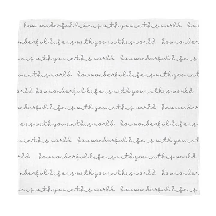 Swaddle Blanket - Wonderful Life for wholesale by Stephan Baby by Creative Brands