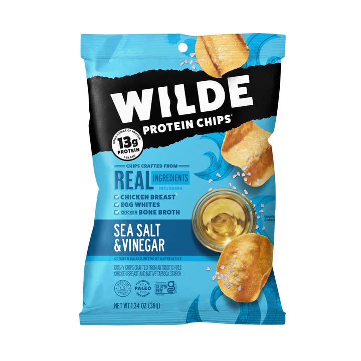 Wilde Salt & Vinegar Protein Chips 1.34oz (8ct) and other Purchase Wholesale legendary foods. Free Returns & Net 60 Terms on Faire trending on Faire.