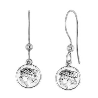 Pendientes Crochet Cabeza de Moro Córcega/Córcega Plata Rodinada 925 para venta al por mayor de TALISMAN JEWELLERY (D&Fidanverdi, S.L.)