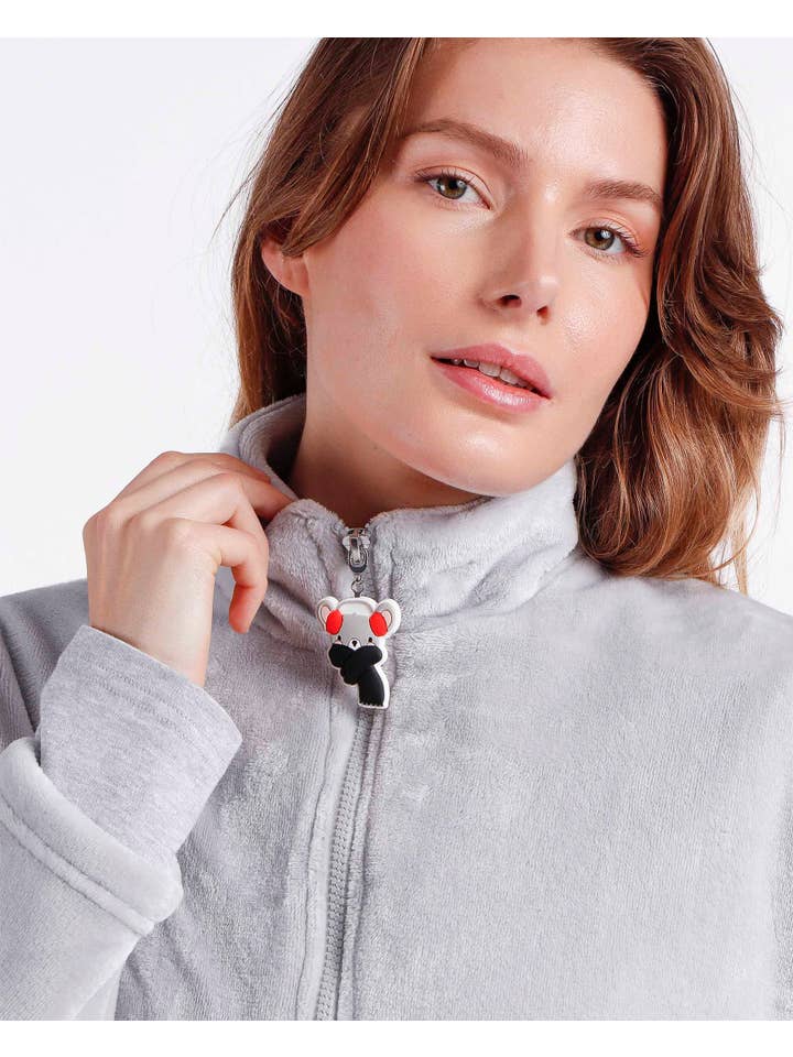 GRIS ADMAS Bata Manga Larga Calentita Good Morning Mouse para ... de venta al por mayor en Faire