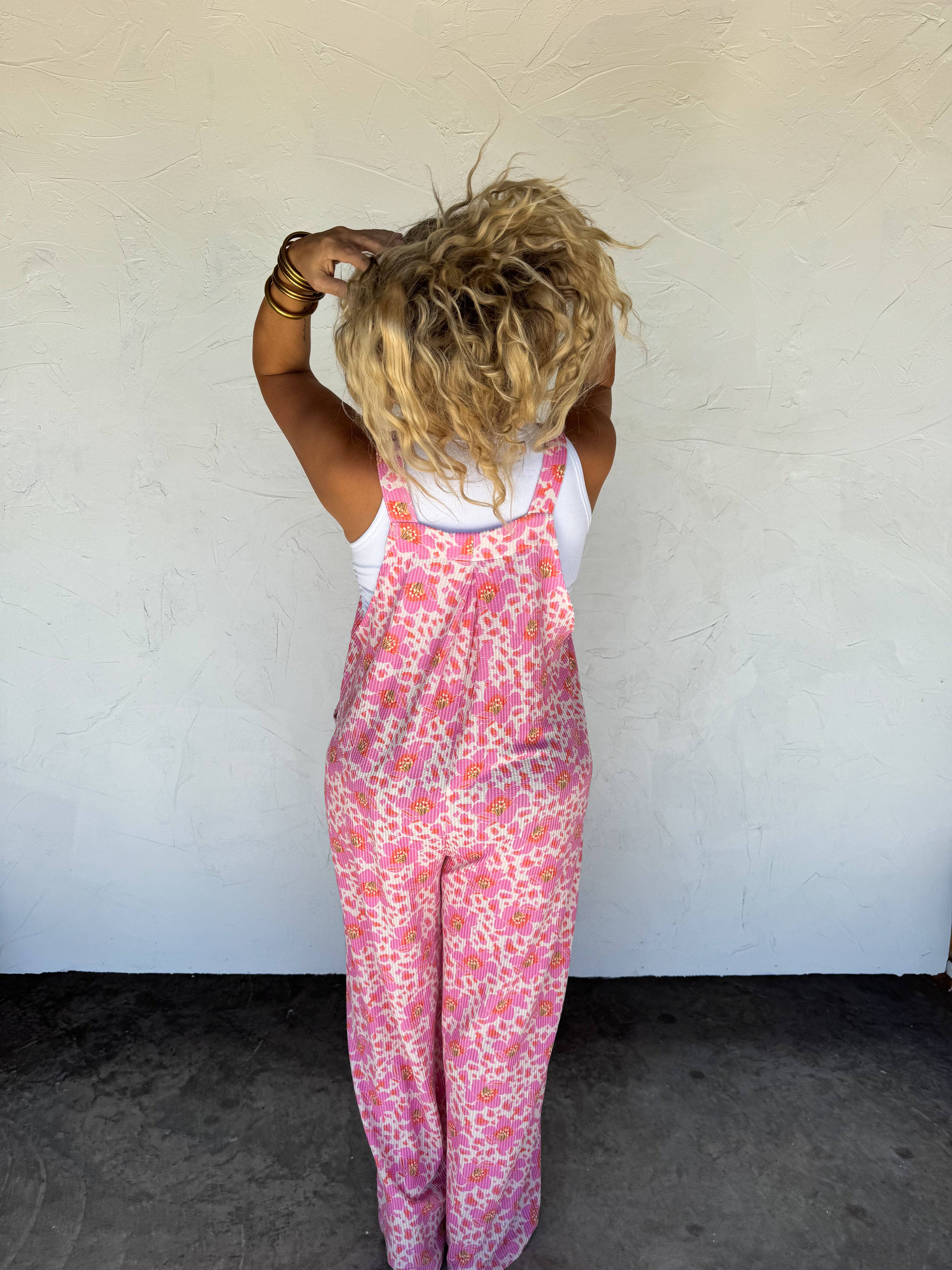 BLAKELEY - Wholesale Overalls - Women's - 2ND CUT- CASSIDY FLORAL BOHO OVERALLS8