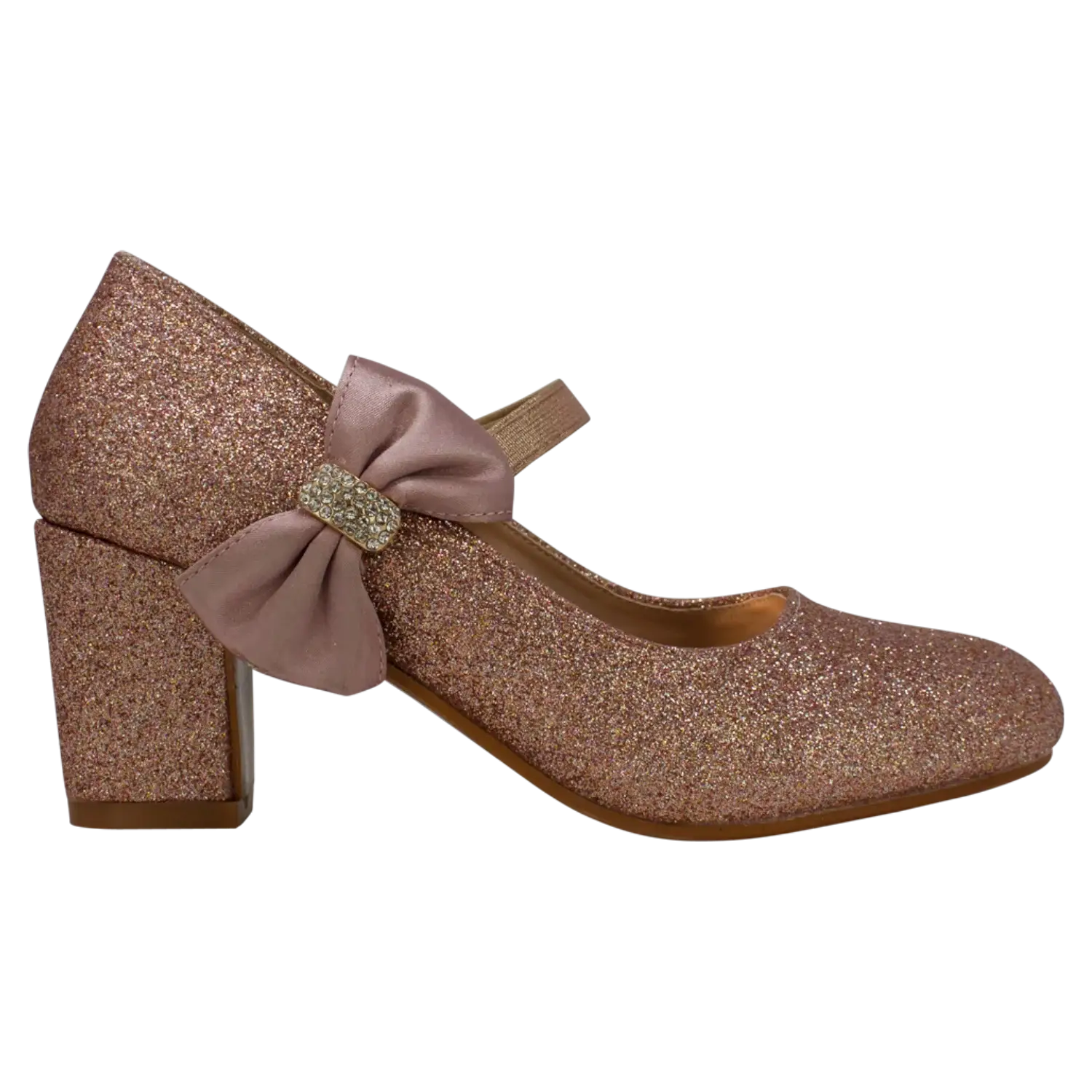 Rentoes – Großhandel Elegante Schuhe – Kinder – Glitzernder Bogenschuh für Kinder mit Absatz BM8986713