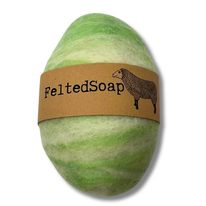 Twisted Purl LLC - Wholesale Bar Soap - Felted Soap PASTEL & WHITE in light rainbows SPRING colors5