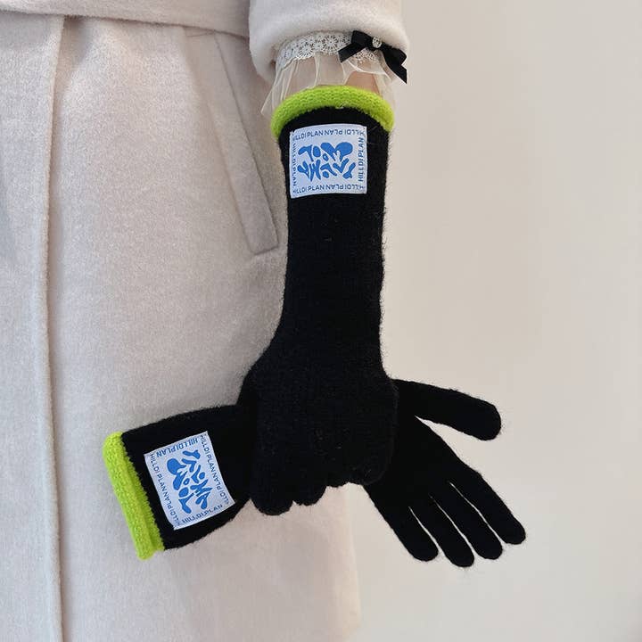 Dipped Shop - Wholesale Gloves – Women's - Winter Thermal Soft Touchscreen Wool Long Gloves DP25G7104