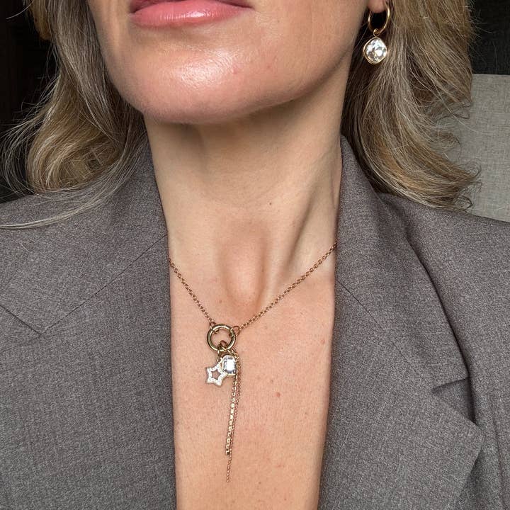 Wild Spirit London - Wholesale Pendant/Charm Necklace - The Twilight Glimmer Gold Plated Waterproof Necklace