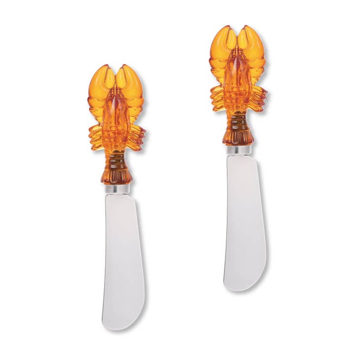 2-Piece Lobster Polyresin Cheese Spreader for wholesale by Supreme Housewares