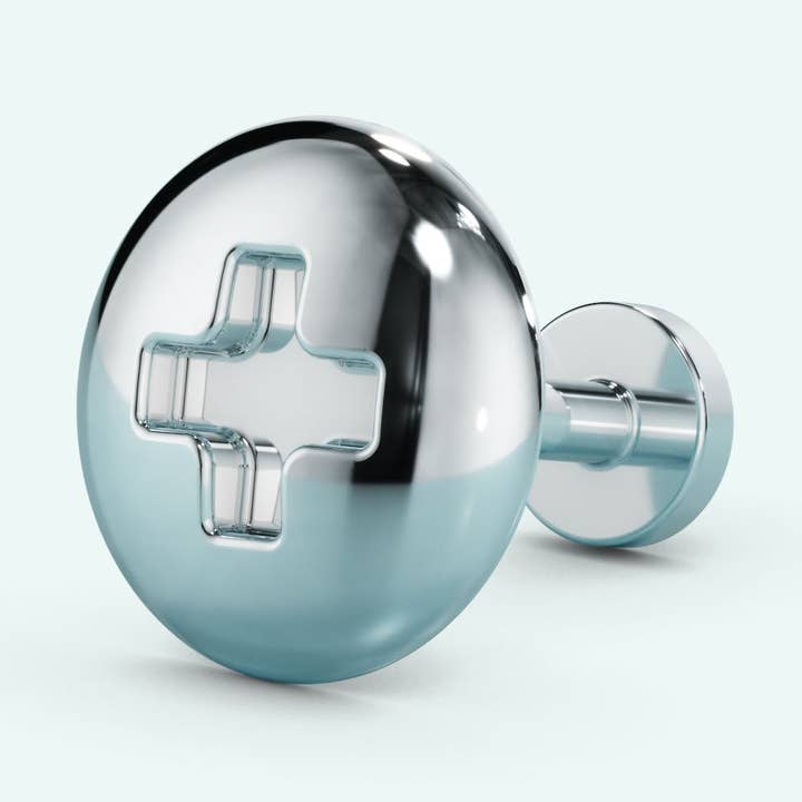 Schraub-Ohrstecker mit flachem Rücken für den Großhandel von STUDIOCULT