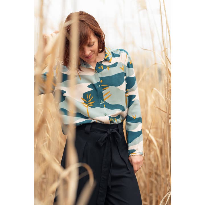 Eglantine et Zoé - Wholesale Fabric - Solis Green Viscose Poplin Fabric11