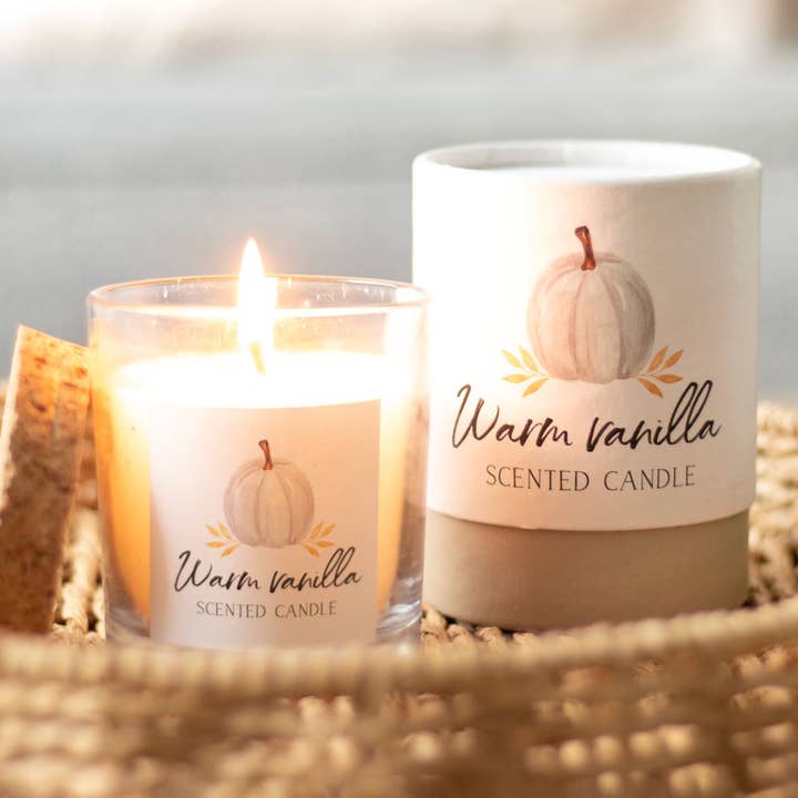 Something Different Wholesale - Wholesale Jar/Filled Candle - Warm Vanilla Fall and Autumn Candle