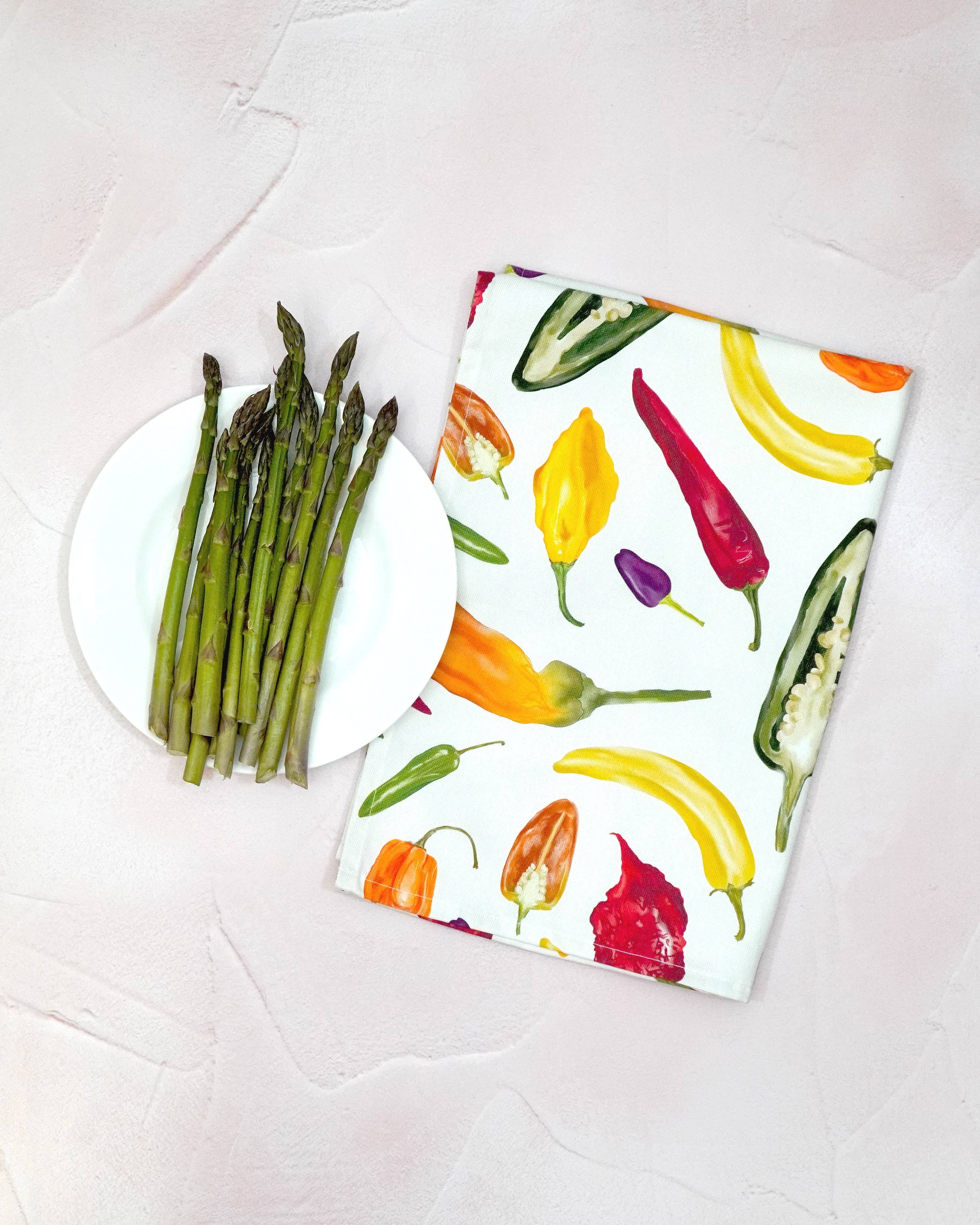 Corinne Alexander - Wholesale Tea towel - Chilli Tea Towel - British Made - Cotton - Kitchen Towel5
