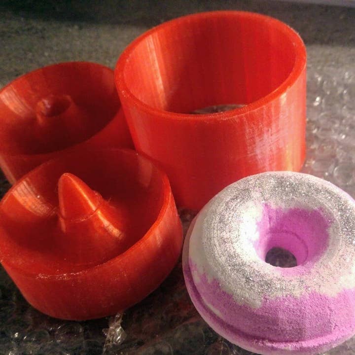 BBHP Moulds - Wholesale Craft Supplies - 2.5 " Doughnut Bath Bomb Mould