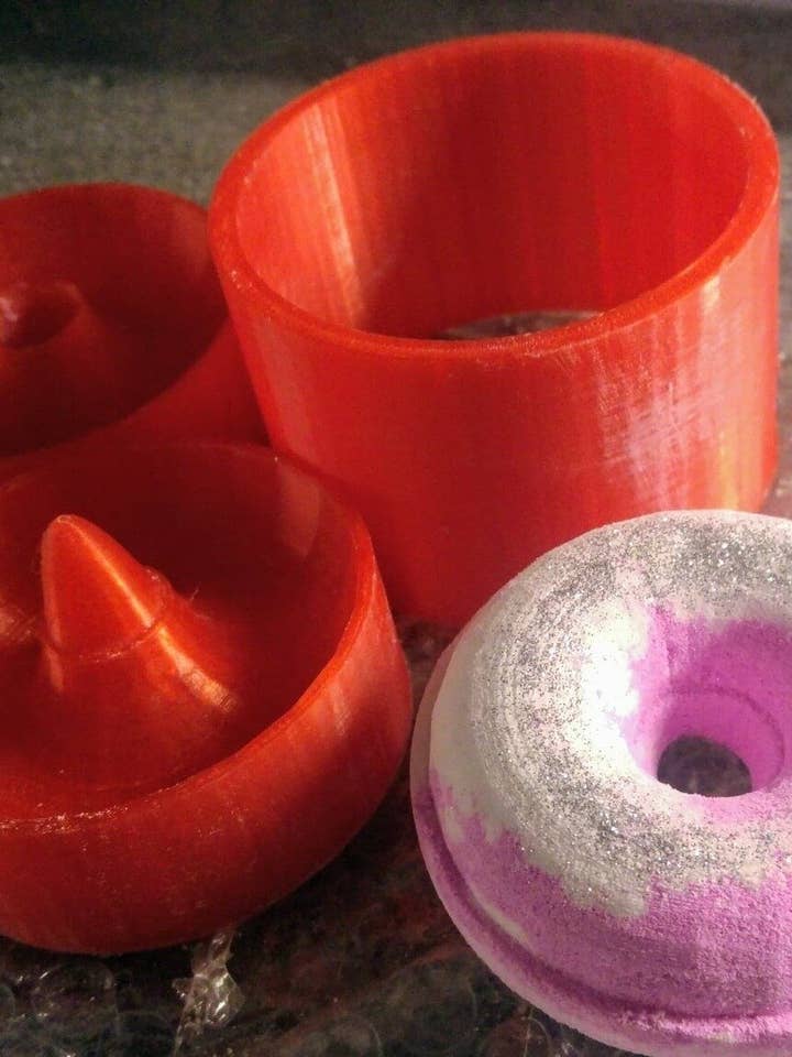 Moule à bombes de bain en forme de beignet 2,5 pour la vente par BBHP Moulds