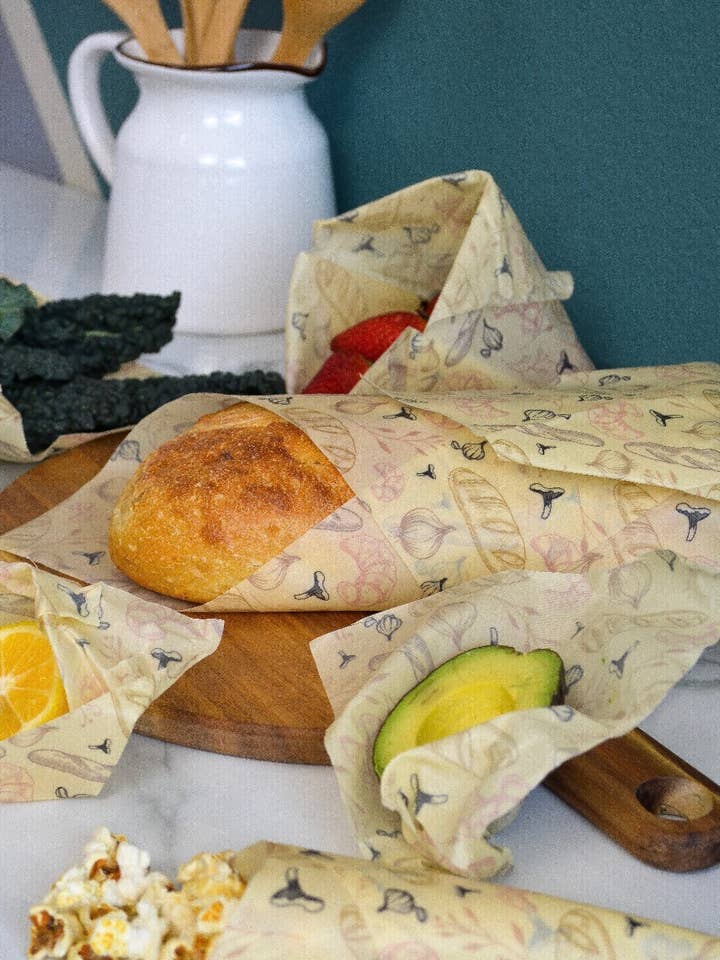 Miljövänligt växtbaserat vax mat wrap rulle - 5ft för wholesale av Me Mother Earth