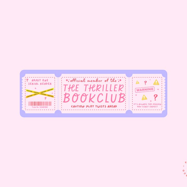 El Club de Libros de Suspense - Marcapáginas para venta al por mayor de Paperback Fable & Co.