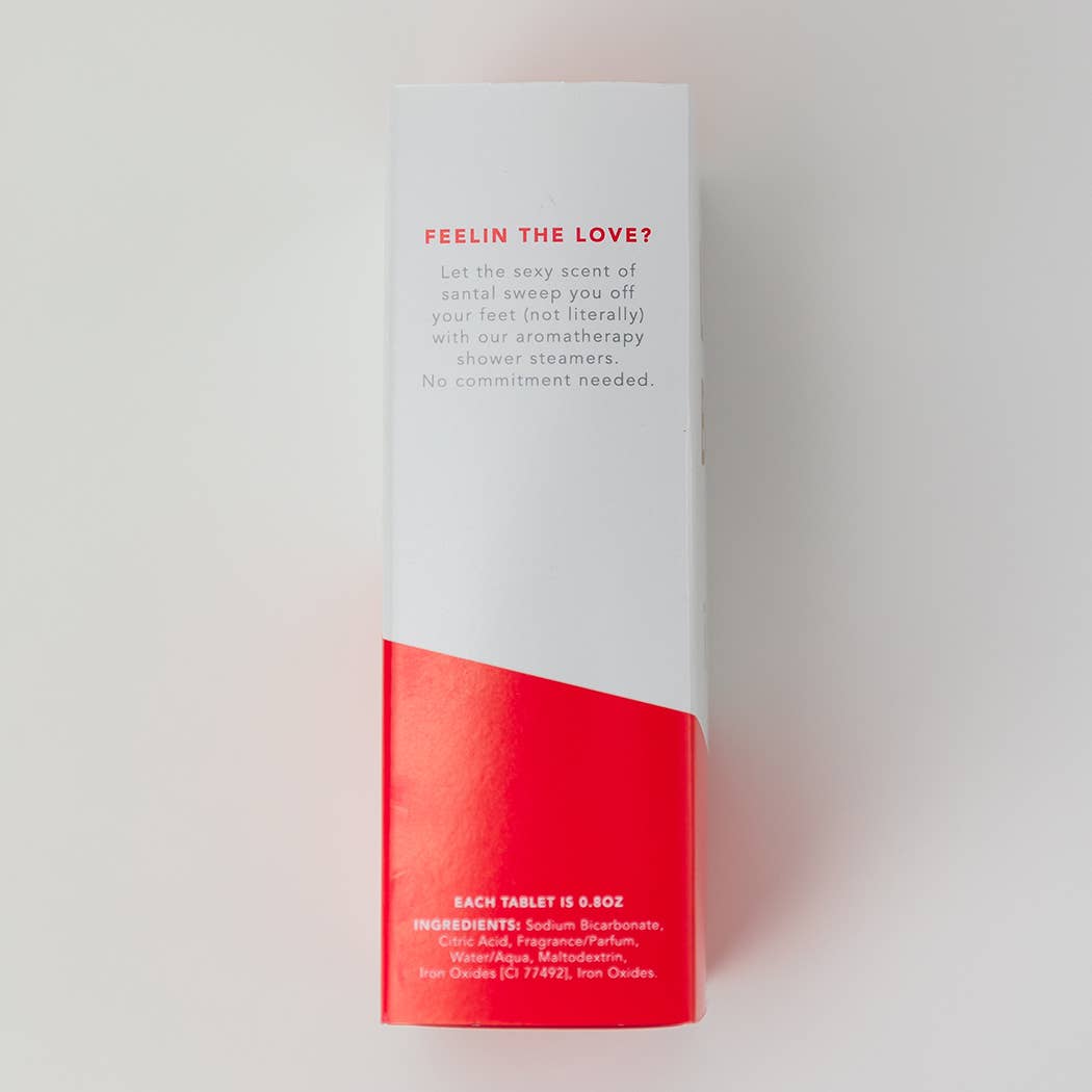 Chez Gagné - Vendita all'ingrosso Bombe/Compresse vaporizzanti da doccia - Love Bomb - Vaporizzatori per doccia all'aromaterapia - Sandalo - Set di 811