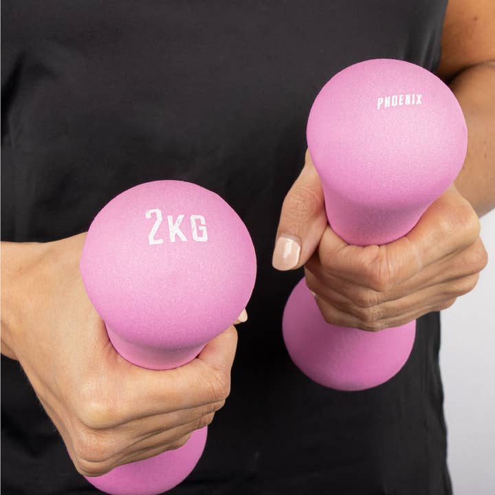 Phoenix Fitness - Venta al por mayor Material de fitness - Mancuerna 2Kg Rosa