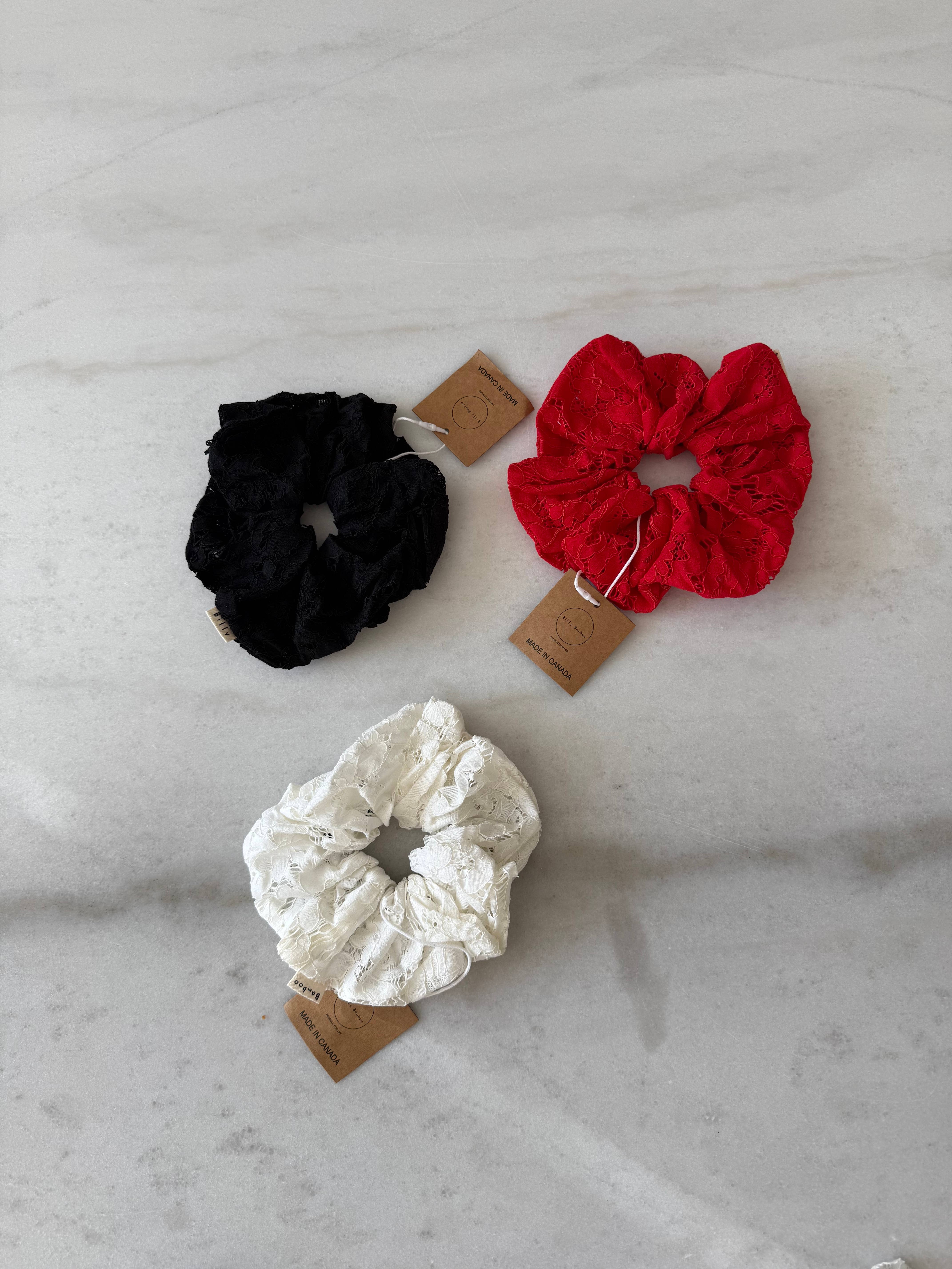 Billy Bamboo – wholesale Scrunchie - Women’s – LACE SCRUNCHIES - neutral55