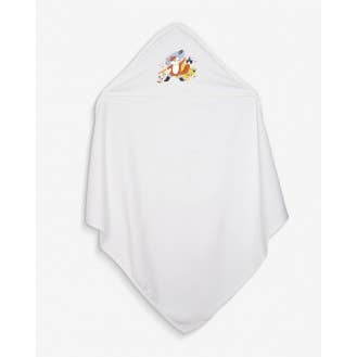 Nos poussins chéris - Vente Sortie de bain - Enfant et bébé - Cape de bain Chat Botté 100% coton bio certifié OEKO-TEX