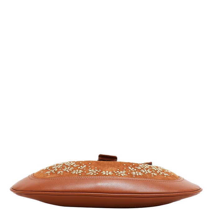 Nicole Lee USA – wholesale Shoulder bag – women's – FLORAL LEAF CRESCENT SHOULDER BAG
15