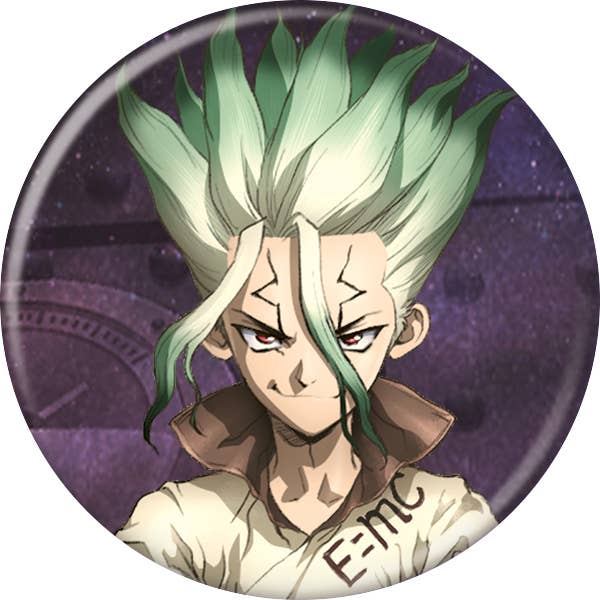 Dr. Stone S4 Senku Button for wholesale by Ata-Boy