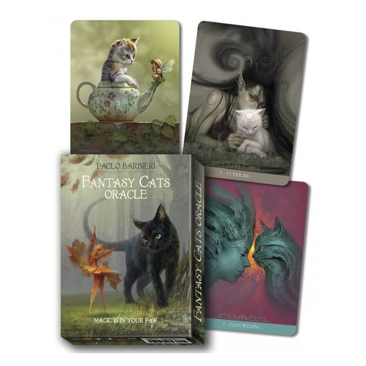 Barbieri Fantasy Cats Oracle Cards Lo Scarabeo for wholesale by Cardshouse