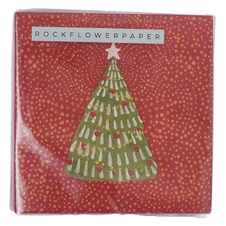 rockflowerpaper - Venta al por mayor Servilletas desechables - Servilletas de cóctel de papel con diseño de filigrana de árbol (paquete de 25)3