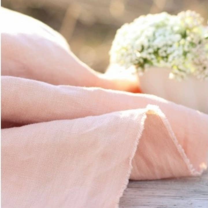 Anna + Shay - Wholesale Baby Wrap/Sling - Linen Ring Sling - Peach Glow- Standard - 75"Length
