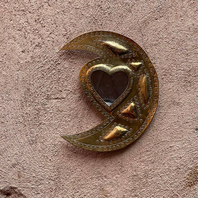 NOMAD BY LIV – wholesale Wall mirror – Mirror Sweatheart Moon, Gold, Bronze, moon1