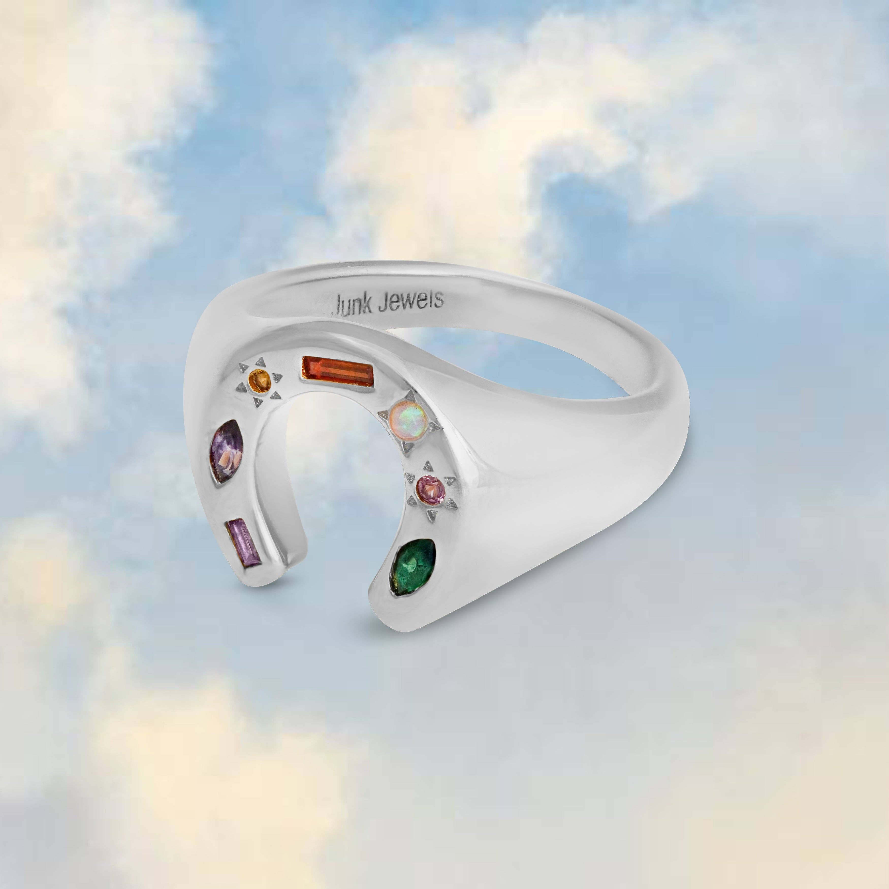 Junk Jewels Ltd – wholesale Signet ring – Kaleidoscope Lucky Charm Signet Ring11