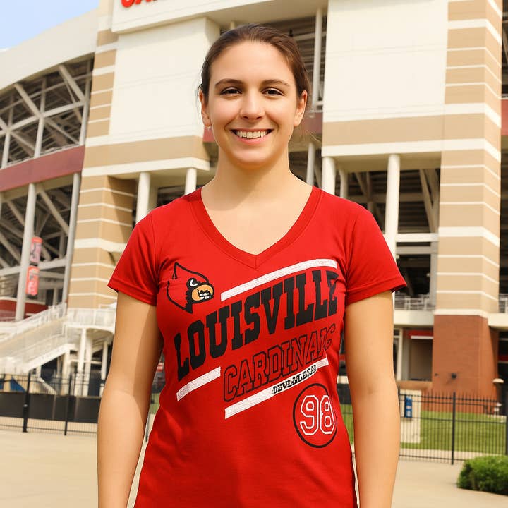 T-shirt Femme Louisville Cardinals pour la vente par Turnovers Inc