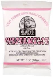 Long Island Candy Factory - Wholesale Hard Candy - Claeys Watermelon Hard Candies 12 Count 6 Ounce0