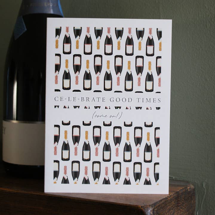 Champagne firande kort för wholesale av Alex Hinton Design