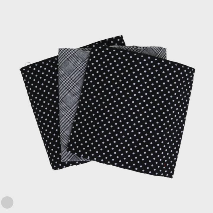Sophos – wholesale Handkerchief – Unisex – Black Spot/Grey Check Handkerchiefs0