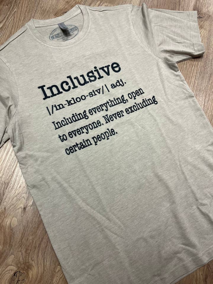 Inclusive Definition Tee for wholesale by Monkeys Uncle